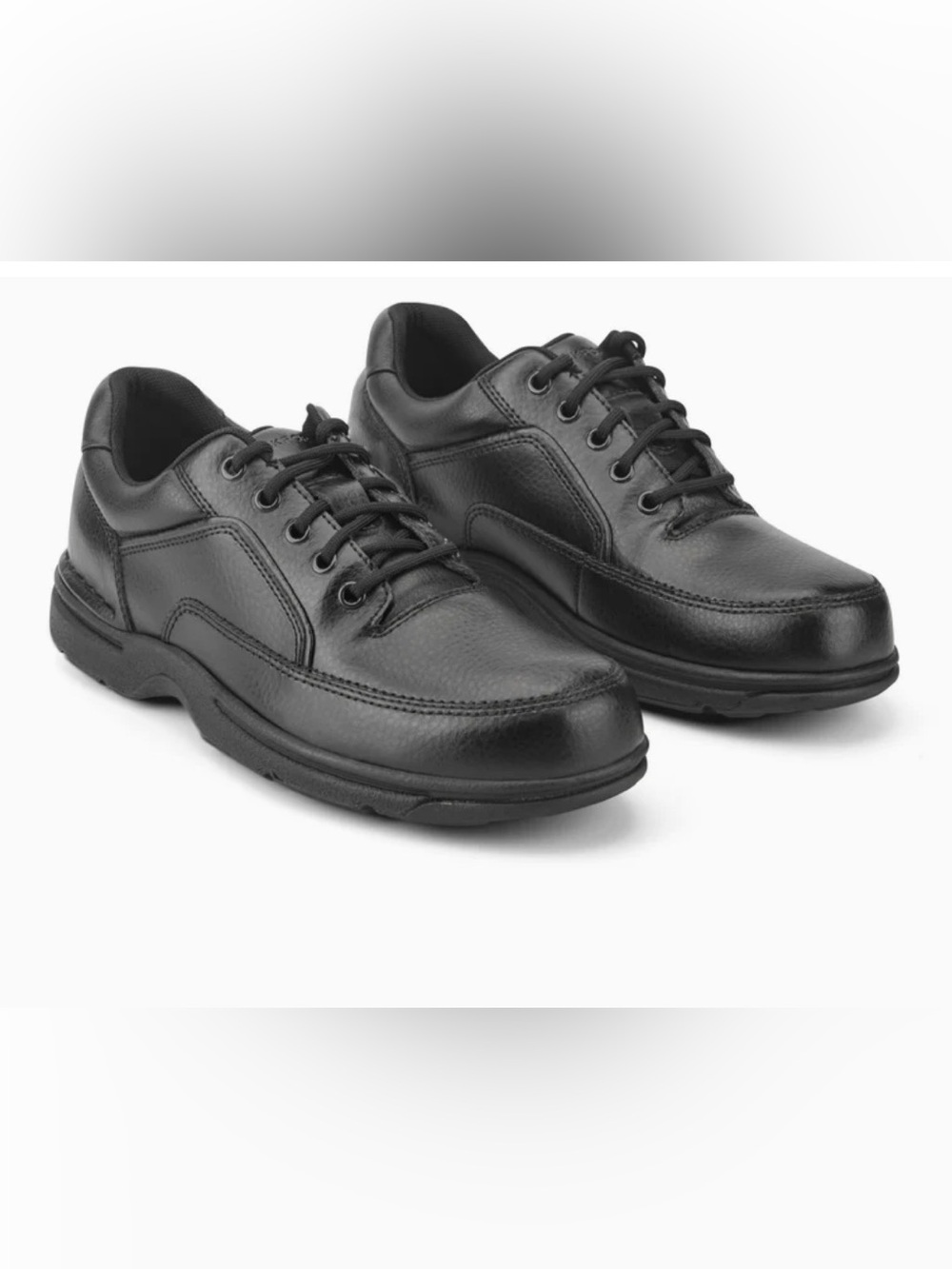 Rockport Men's Ridgefield Eureka Black Leather Lace-Up, 9.5W